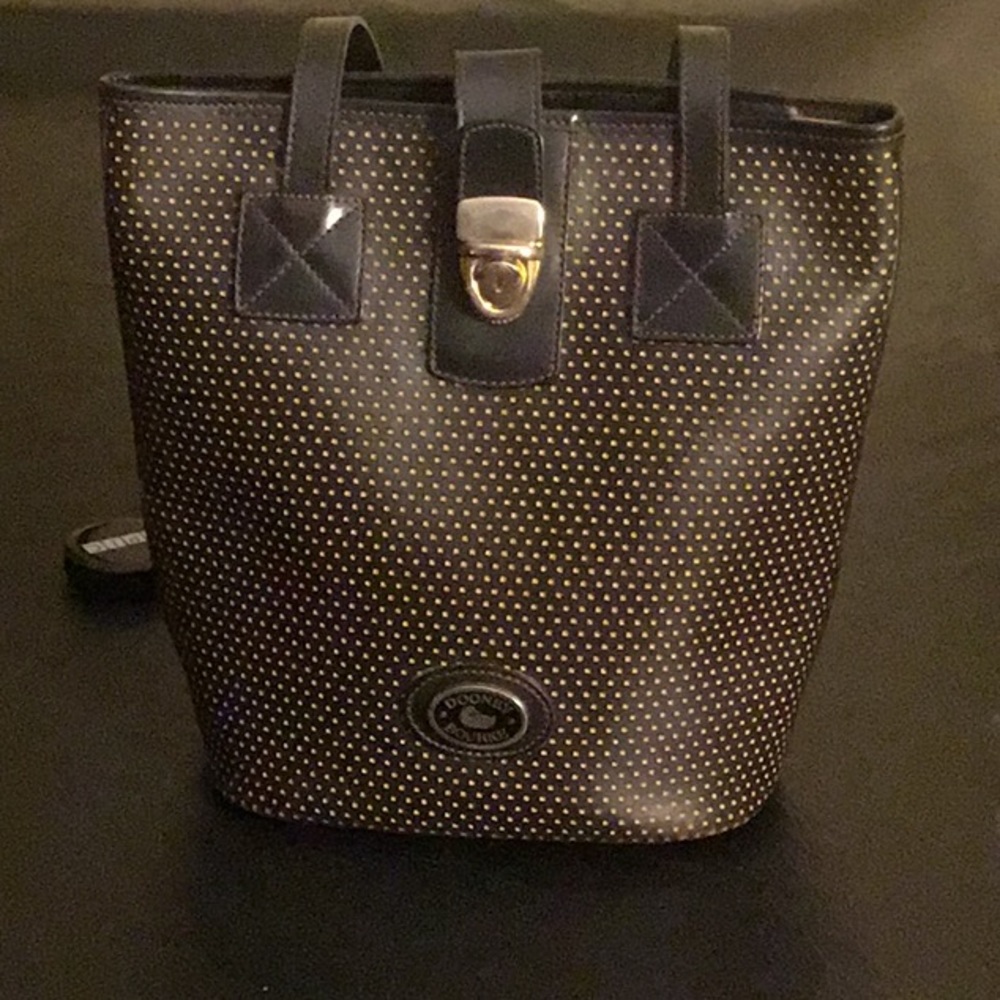 Vintage Dooney & Bourke Leather Bucket Bag  Green